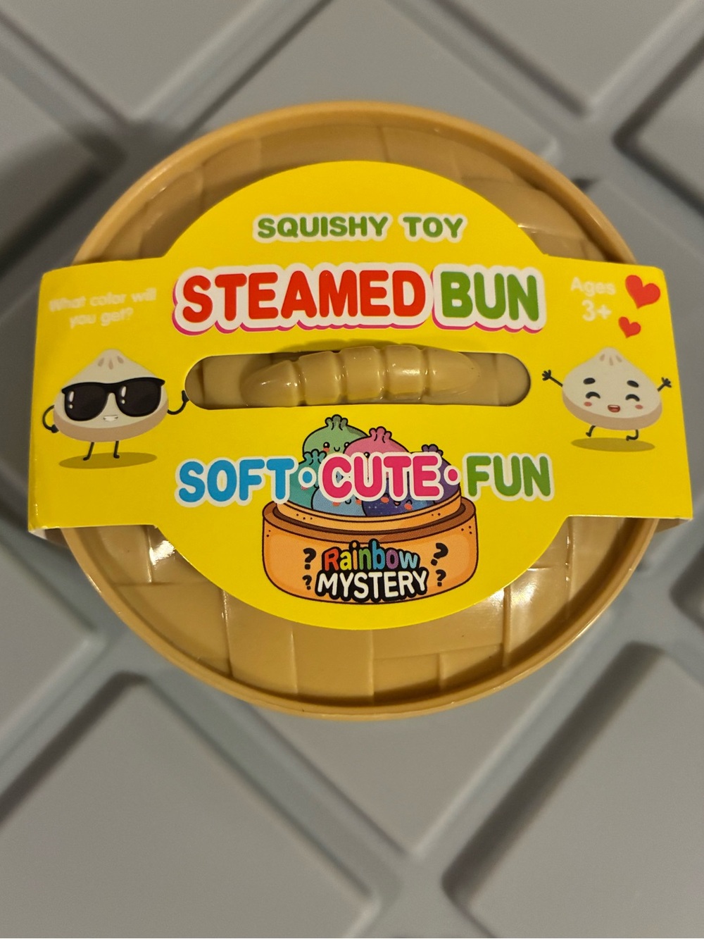 Steamed Bun Squishy Toy - Soft Cute Fun (Yellow)